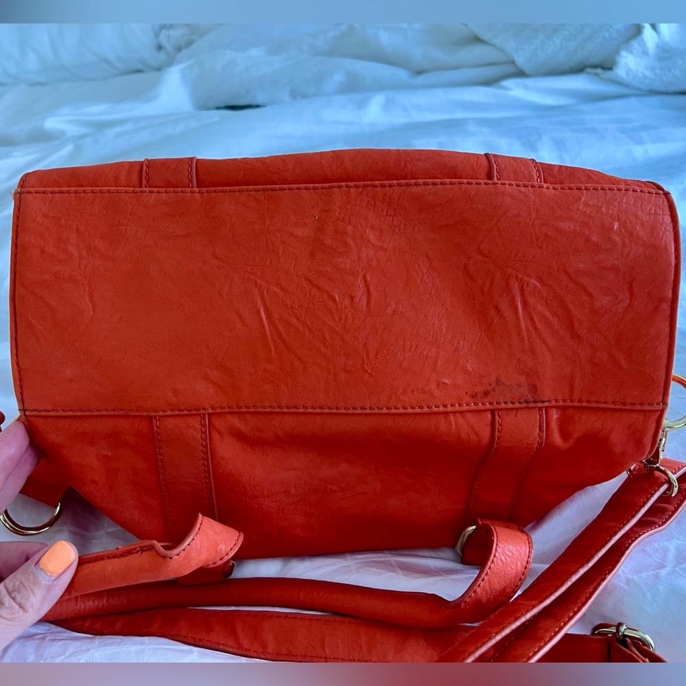 🧡 BCBGeneration 🧡Orange Leather Handbag - Picture 8 of 11